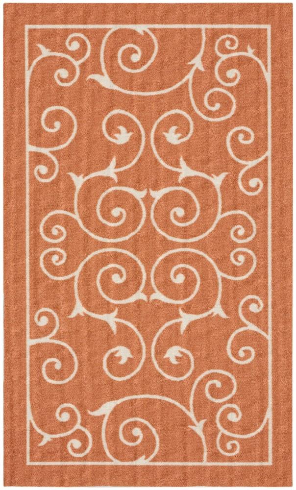 Nourison - Home & Garden Area Rug - 23in x 39in Orange - RS019-99446099815_CLOSEOUT veiw 1