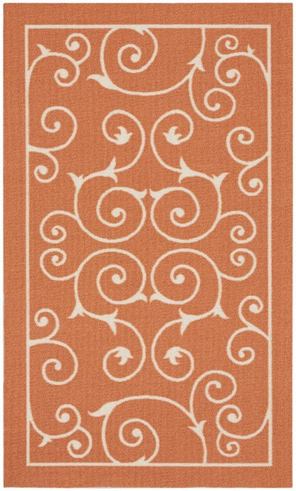 Nourison - Home & Garden Area Rug - 23in x 39in Orange - RS019-99446099815_CLOSEOUT veiw 1