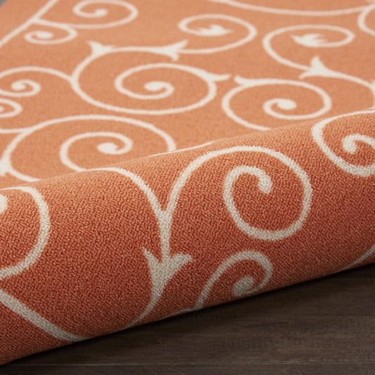 Nourison - Home & Garden Area Rug - 23in x 39in Orange - RS019-99446099815_CLOSEOUT veiw 2