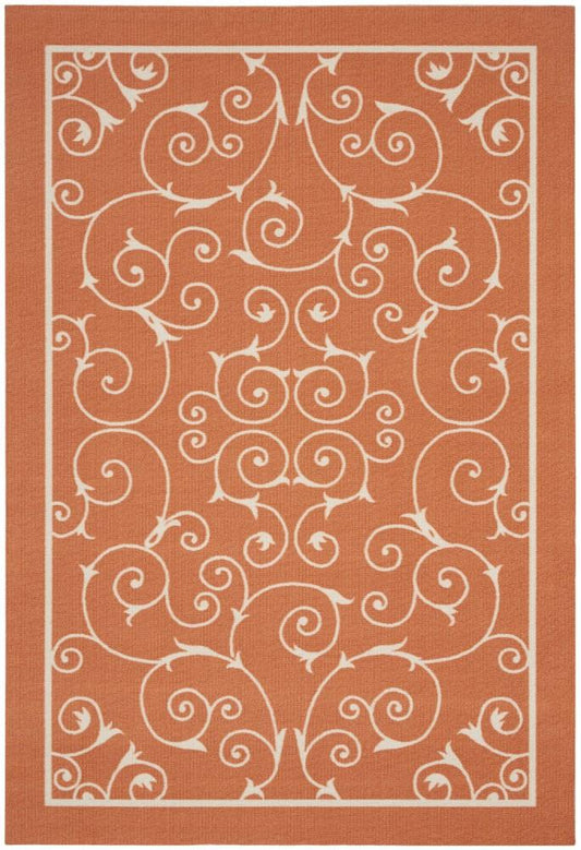 Nourison - Home & Garden Area Rug - 43in x 63in Orange - RS019-99446110756_CLOSEOUT veiw 1