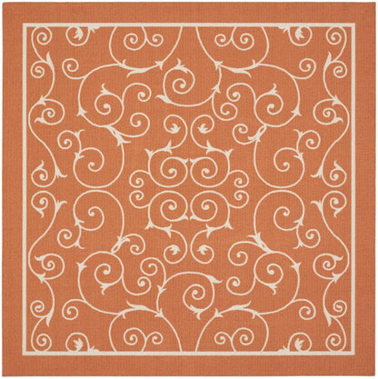 Nourison - Home & Garden Square Area Rug - 53in x 53insquare Orange - RS019-99446111111_CLOSEOUT veiw 1