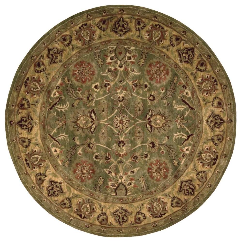 Nourison - Jaipur JA12 Green Multicolor 8 x Round Rug - JA12-99446699541_CLOSEOUT veiw 1