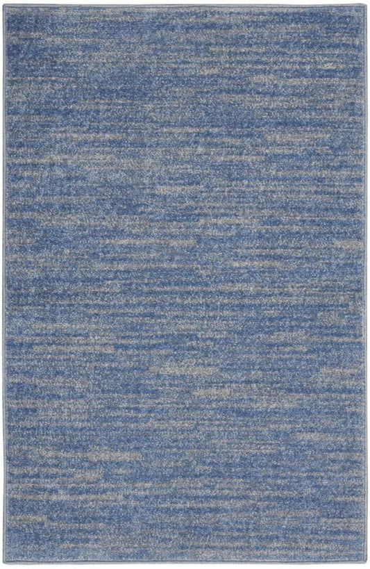 Nourison - Nourison Essentials Area Rug - Bone/Blue - NRE01-99446821843 veiw 1