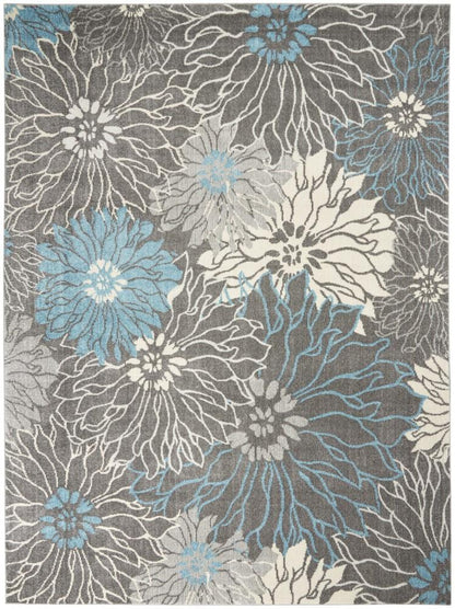 Nourison - Passion Area Rug - 9 x 12 Charcoal/Blue - PSN17-99446817761 veiw 1