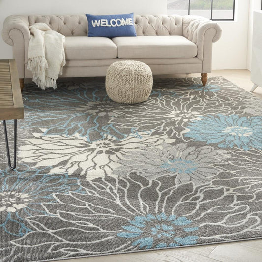Nourison - Passion Area Rug - 9 x 12 Charcoal/Blue - PSN17-99446817761 veiw 2