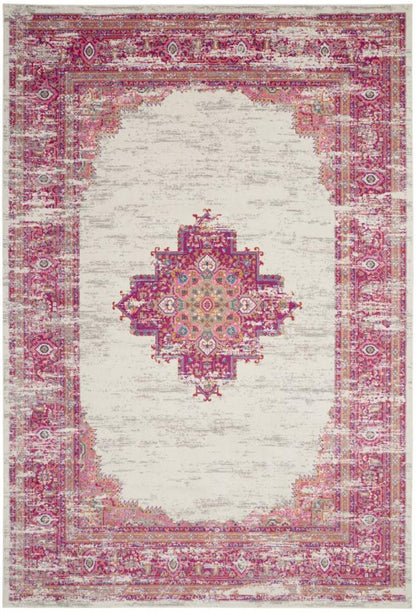 Nourison - Passion Area Rug - 10 x 14 Ivory/Fushia - PSN03-99446815163 veiw 1