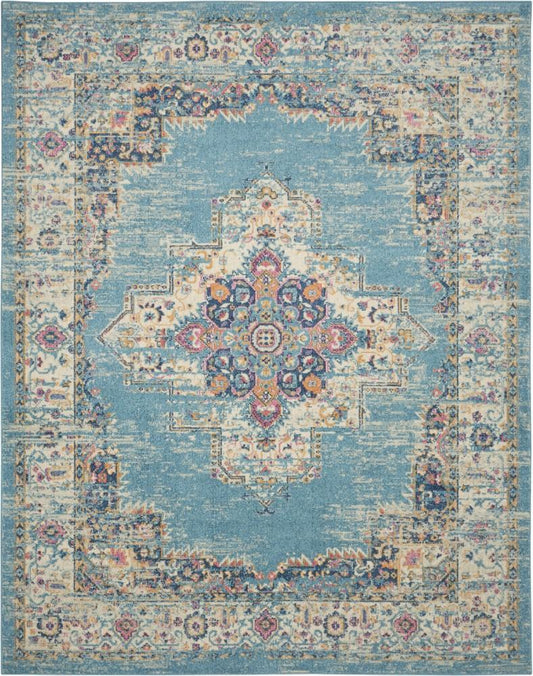 Nourison - Passion Area Rug - 9 x 12 Light Blue - PSN03-99446854766 veiw 1