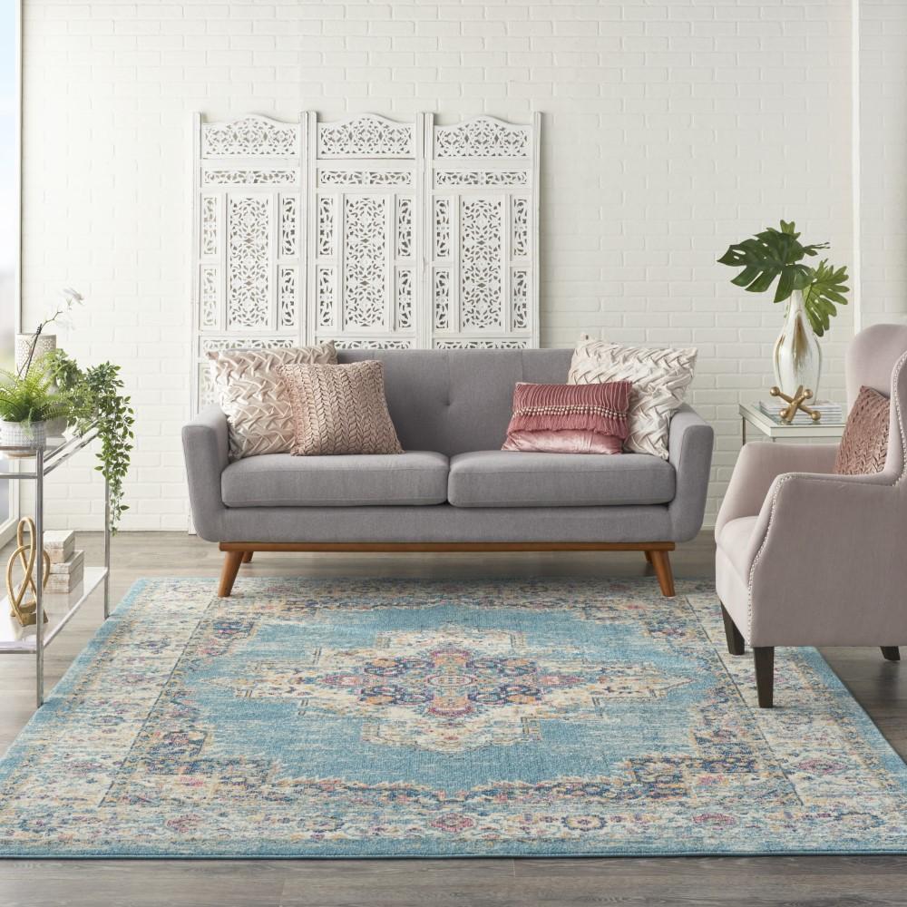 Nourison - Passion Area Rug - 9 x 12 Light Blue - PSN03-99446854766 veiw 2