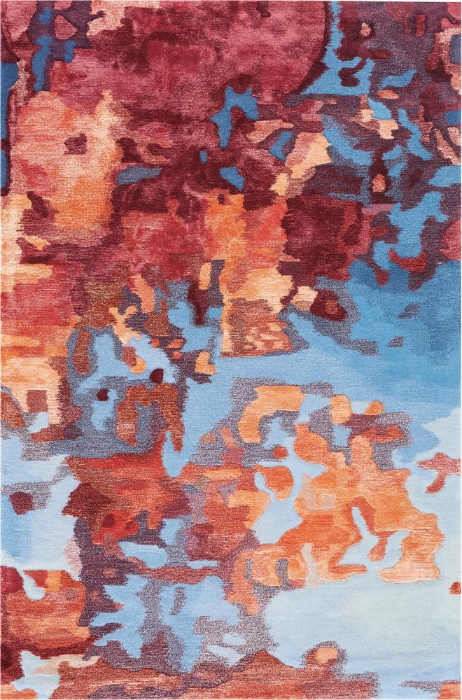 Nourison - Prismatic Area Rug - 39in x 59in Blue/Flame - PRS13-99446138736 veiw 1