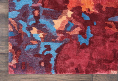 Nourison - Prismatic Area Rug - 39in x 59in Blue/Flame - PRS13-99446138736 veiw 2