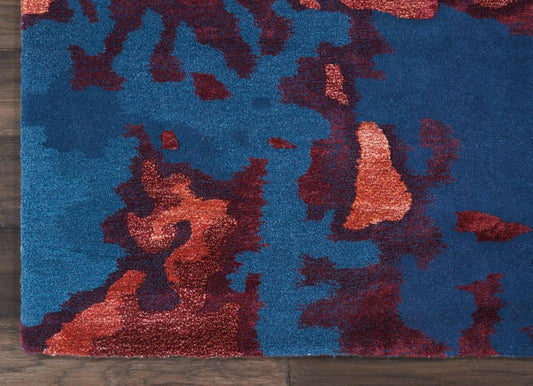 Nourison - Prismatic Area Rug - 86in x 116in Blue/Flame - PRS13-99446141699 veiw 2