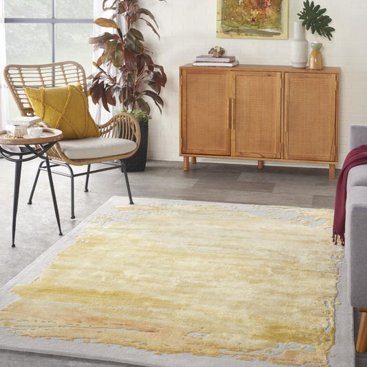 Nourison - Prismatic Area Rug - Bone/Gold - PRS19-99446814241 veiw 2