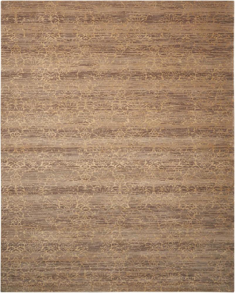 Nourison - Silken Allure SLK26 Brown 79in x 99in Rug - SLK26-99446168825_CLOSEOUT veiw 1