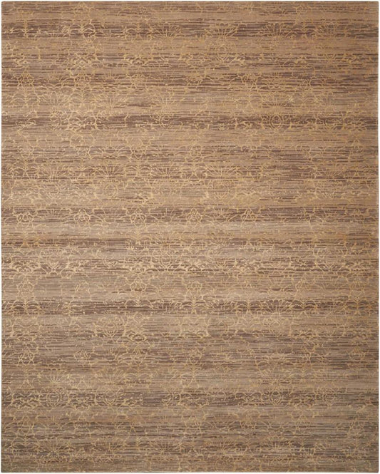 Nourison - Silken Allure SLK26 Brown 79in x 99in Rug - SLK26-99446168825_CLOSEOUT veiw 1