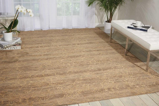 Nourison - Silken Allure SLK26 Brown 79in x 99in Rug - SLK26-99446168825_CLOSEOUT veiw 2
