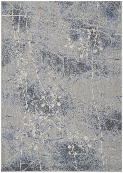 Nourison - Somerset Area Rug - 79in x 1010in Silver/Blue - ST74-99446312105 veiw 1