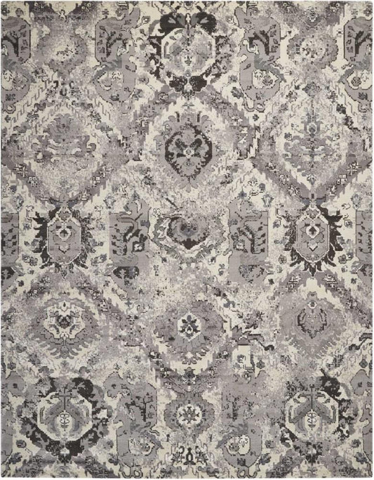 Nourison - Twilight TWI03 Ivory/Bone 79in x 99in Large Rug - TWI03-99446292247 veiw 1