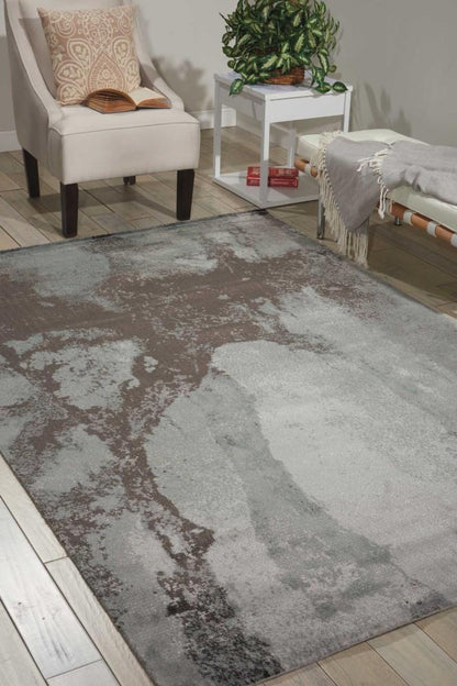 Nourison - Twilight TWI07 Grey 12x15 Oversized Rug - TWI07-99446292605_CLOSEOUT veiw 2