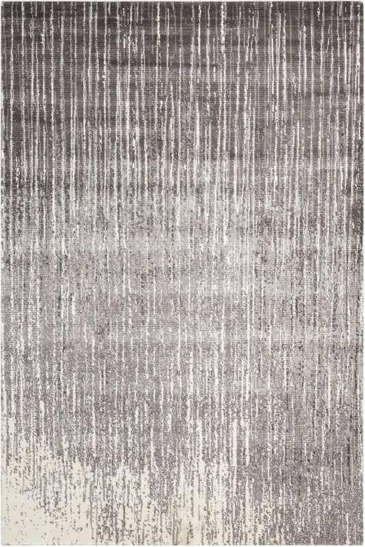 Nourison - Twilight TWI14 Black and White 12x15 Oversized Rug - TWI14-99446293411_CLOSEOUT veiw 1