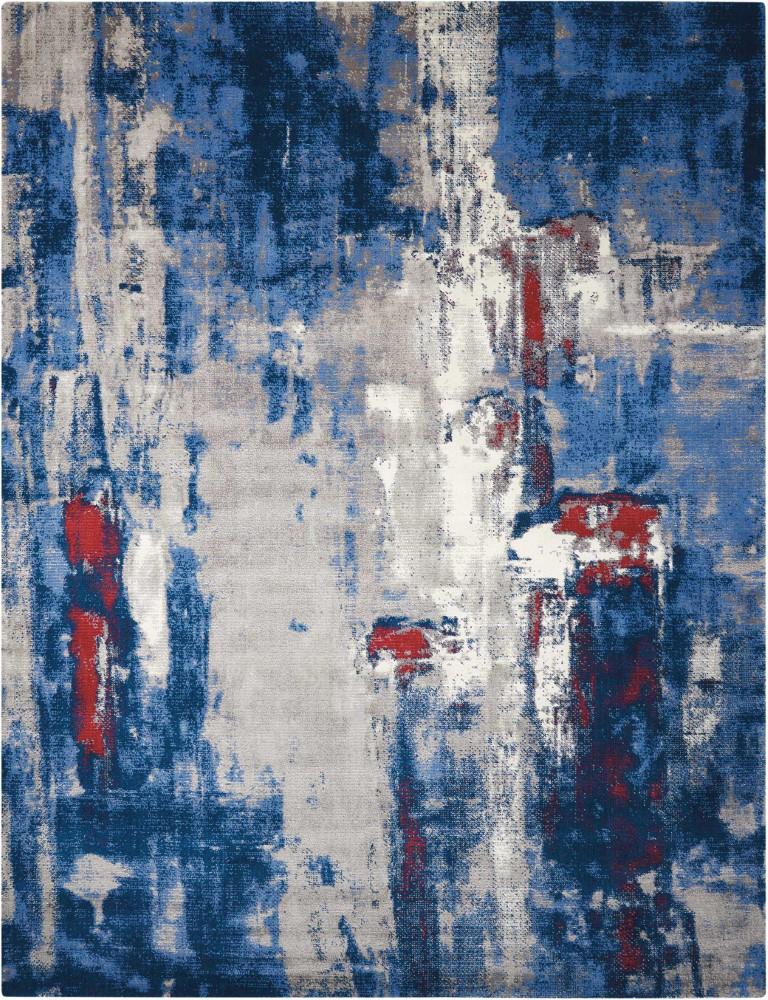 Nourison - Twilight TWI20 Bone and Blue 12x15 Oversized Rug - TWI20-99446357014_CLOSEOUT veiw 1