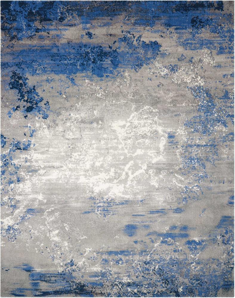 Nourison - Twilight TWI22 Blue and Bone 12x15 Oversized Rug - TWI22-99446357137 veiw 1