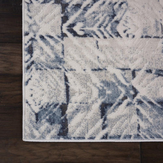 Nourison - Urban Decor Area Rug - 9 x 12 Ivory/Blue - URD02-99446467003_CLOSEOUT veiw 2