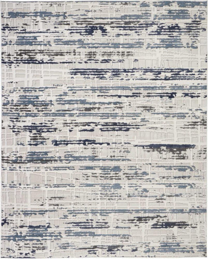 Nourison - Urban Decor Area Rug - 9 x 12 Ivory/Slate - URD03-99446467065_CLOSEOUT veiw 1