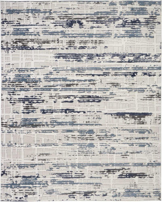 Nourison - Urban Decor Area Rug - 9 x 12 Ivory/Slate - URD03-99446467065_CLOSEOUT veiw 1