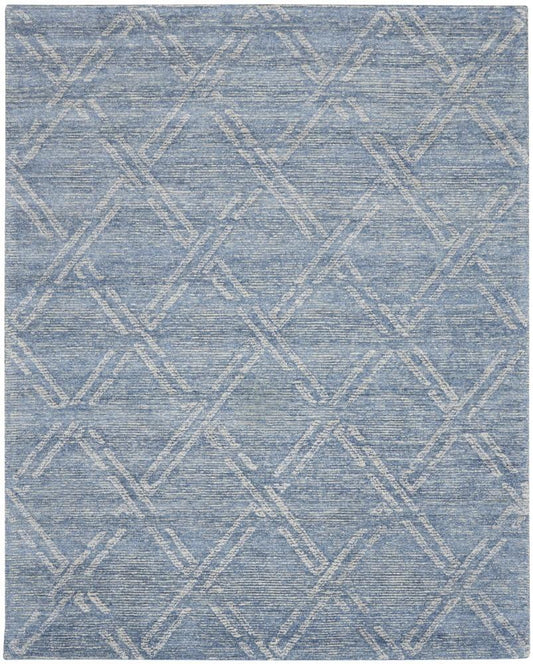 Nourison - Venosa Area Rug - 83 x 116in Blue/Ivory - VSN01-99446786968 - CLOSEOUT veiw 1