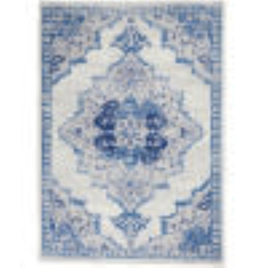 Nourison - Whimsicle Area Rug - 4 x 6 Ivory Blue - WHS14-99446834355 veiw 1