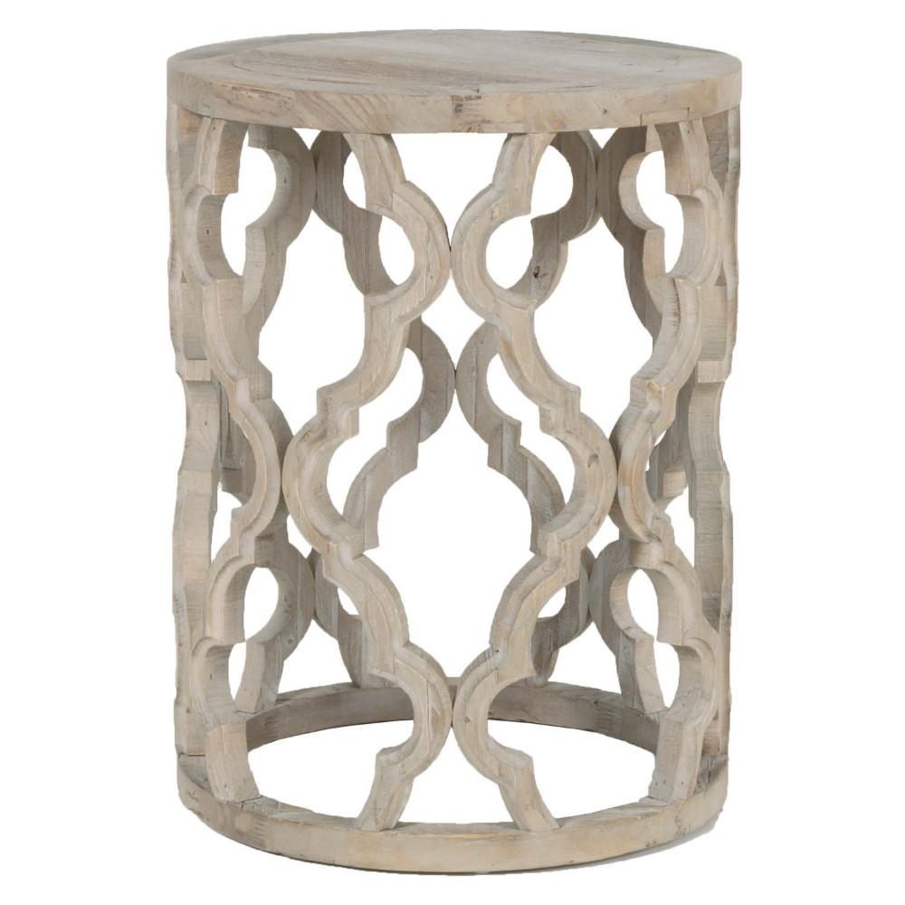 Orient Express Furniture - Clover End Table - 8028.SGRY-ELM veiw 2