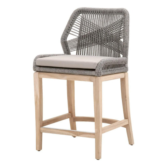Orient Express Furniture - Loom Outdoor Counter Stool - 6808CS.PLA-R/SG/GT veiw 1