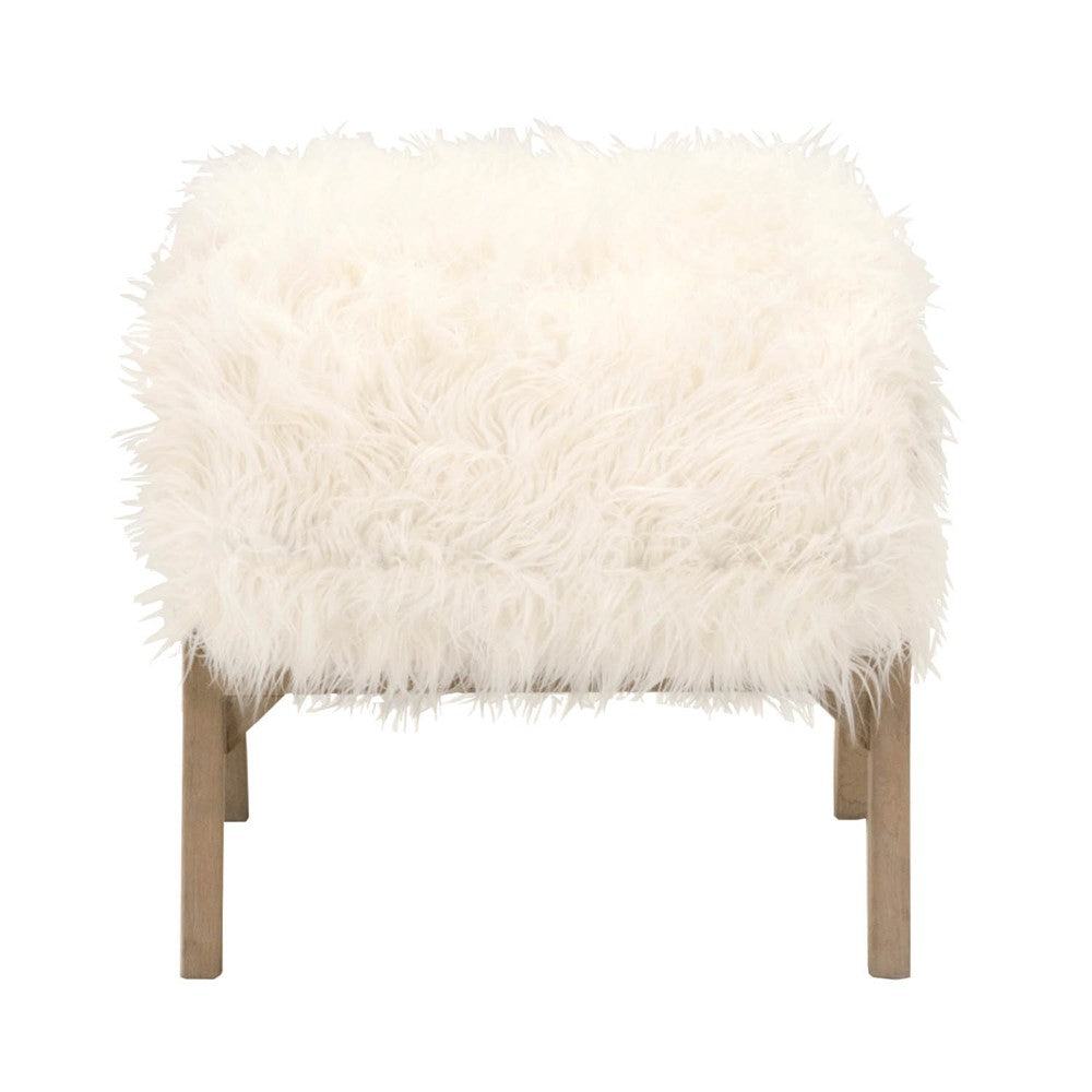 Orient Express Furniture - Tibet Ottoman - 8036.SGRY-OAK/WHT veiw 3