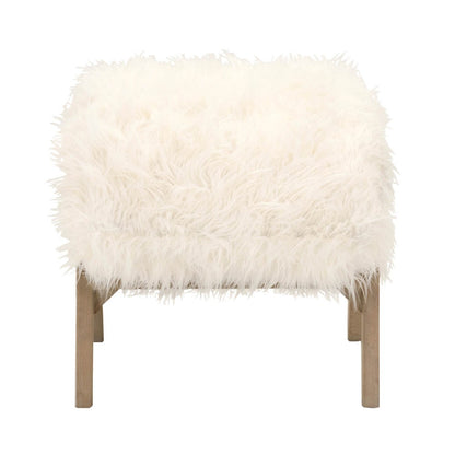 Orient Express Furniture - Tibet Ottoman - 8036.SGRY-OAK/WHT veiw 3