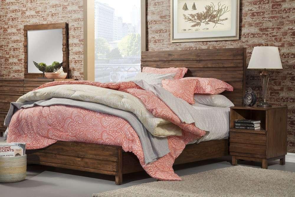 Origins by Alpine - Alamosa Full Bed in Chestnut - 2300-08F veiw 3