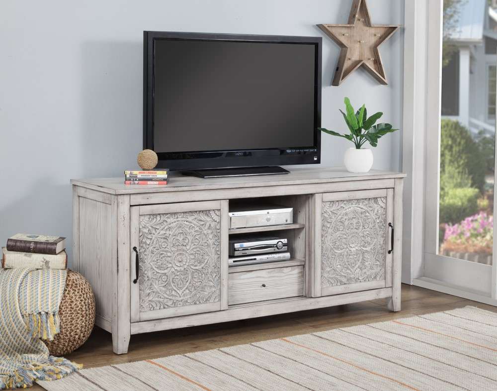 Origins by Alpine - Aria TV Console in Grey - 4500-10 veiw 1