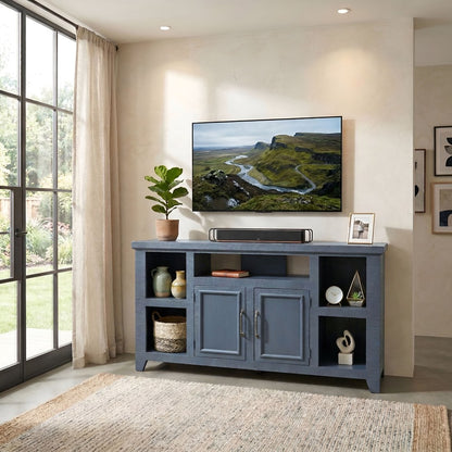 Origins by Alpine - Bowen 60" TV Console, Slate Blue - HG3260 view 8