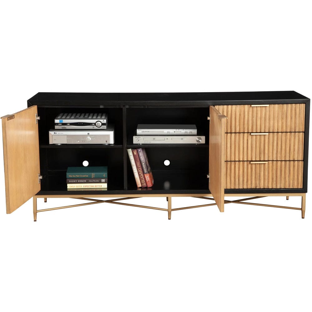 Origins by Alpine - Larsen TV Console, Black - 7400BLK-10 view 2