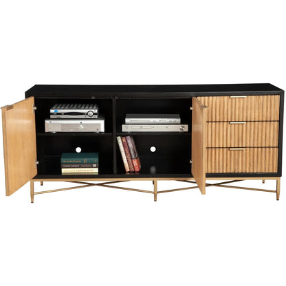 Origins by Alpine - Larsen TV Console, Black - 7400BLK-10 view 2