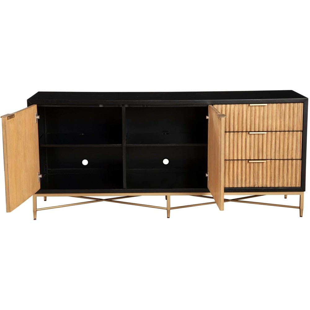Origins by Alpine - Larsen TV Console, Black - 7400BLK-10 view 3