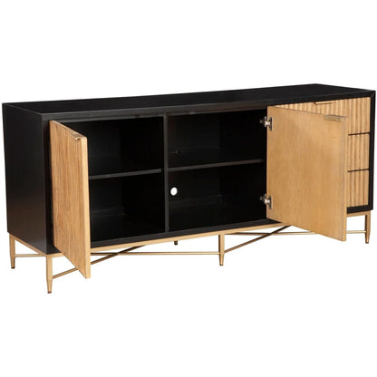 Origins by Alpine - Larsen TV Console, Black - 7400BLK-10 view 4