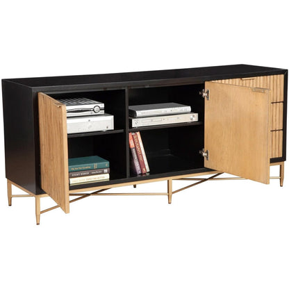 Origins by Alpine - Larsen TV Console, Black - 7400BLK-10 view 5