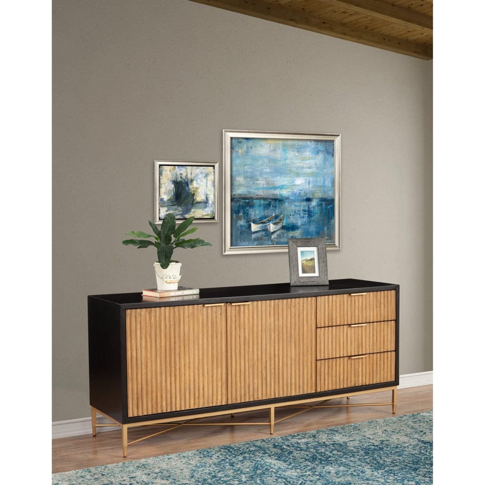 Origins by Alpine - Larsen TV Console, Black - 7400BLK-10 view 8