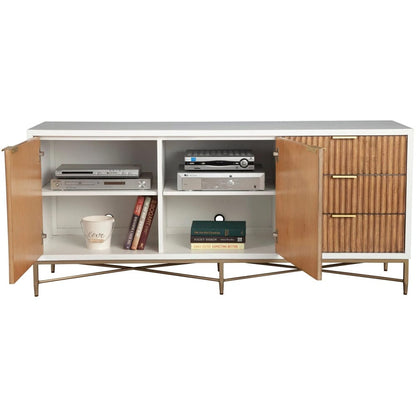 Origins by Alpine - Larsen TV Console, White - 7400-10 view 3