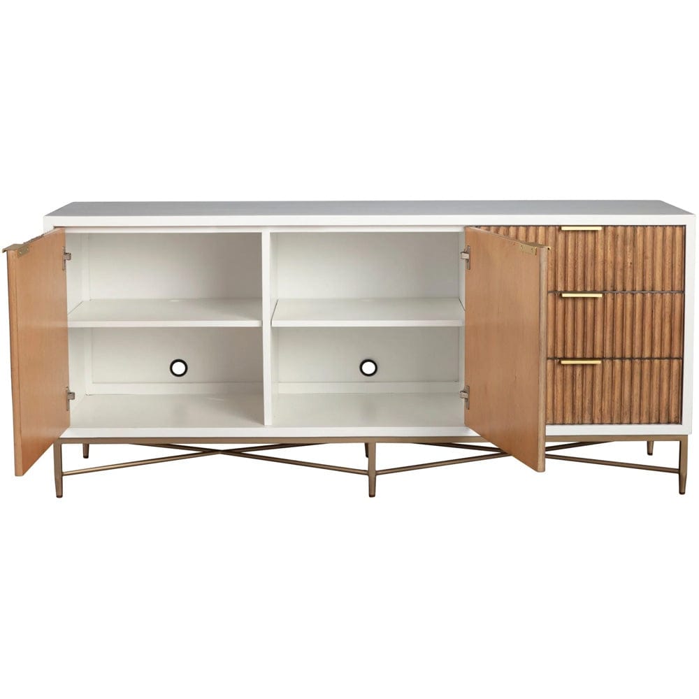 Origins by Alpine - Larsen TV Console, White - 7400-10 view 4