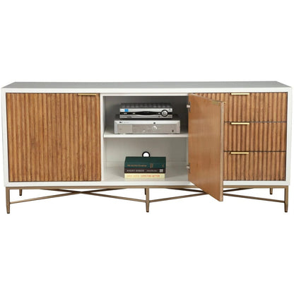 Origins by Alpine - Larsen TV Console, White - 7400-10 view 5