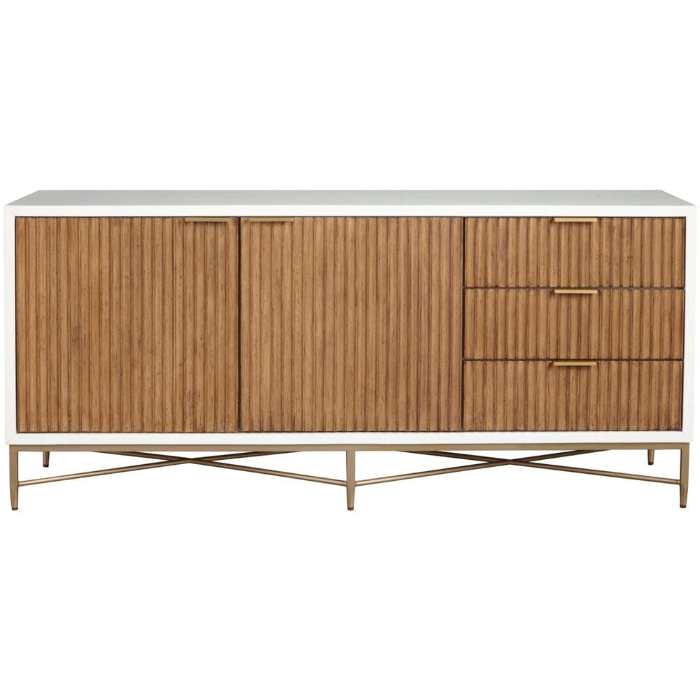 Origins by Alpine - Larsen TV Console, White - 7400-10 view 6