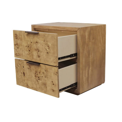 Origins by Alpine - Milan Nightstand, Natural - 125NAT-02 view 3