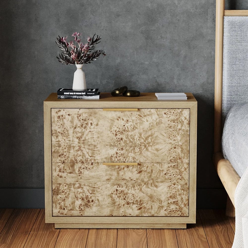 Origins by Alpine - Milan Nightstand, Natural - 125NAT-02 view 4