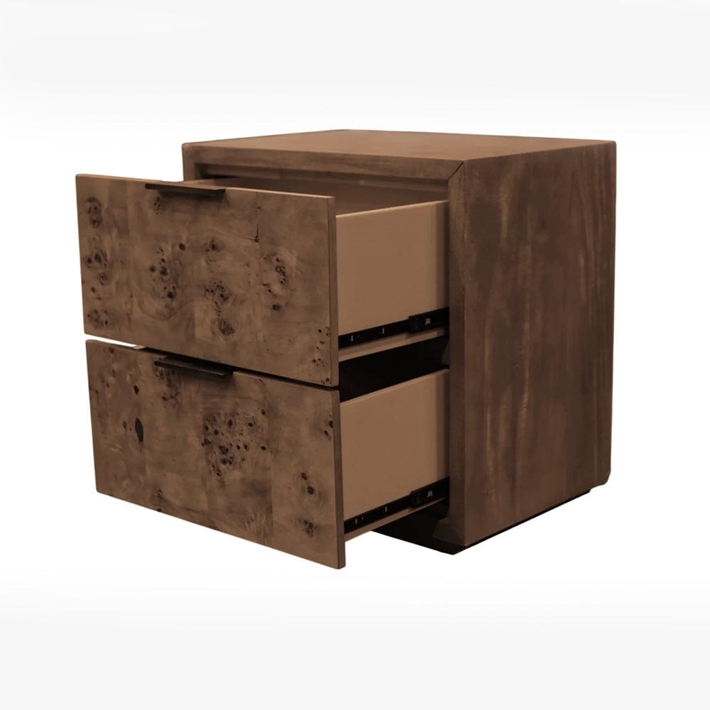 Origins by Alpine - Milan Nightstand, Walnut - 125BRN-02 view 2